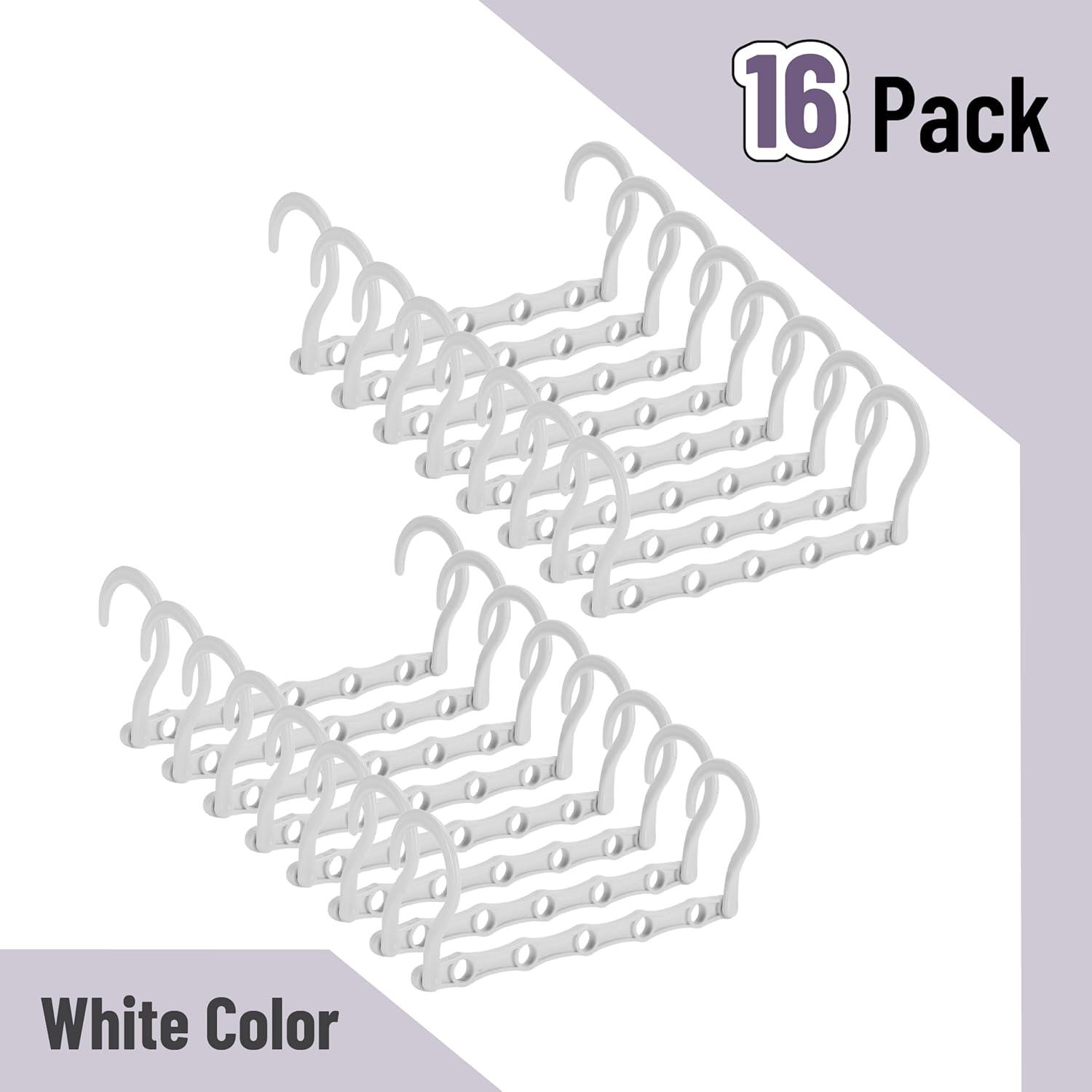 Perchas Ahorra Espacio Mr. Pen 16 Pcs Blanco 360°