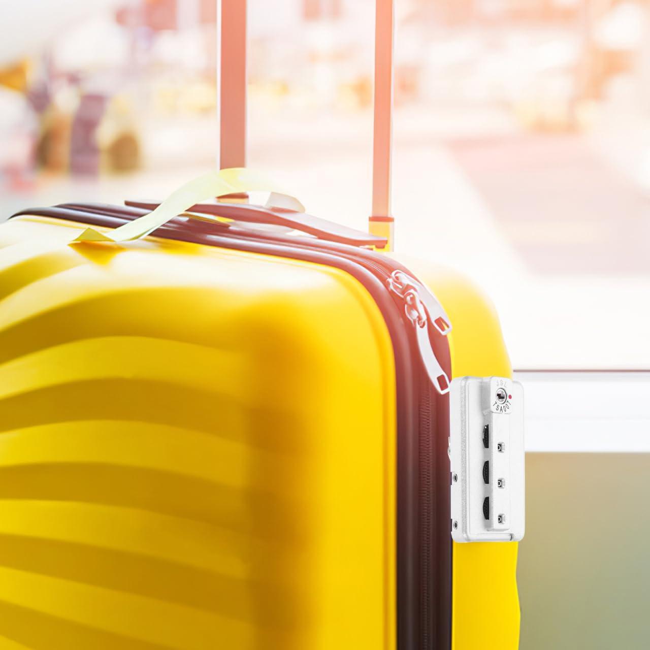 Candado de Equipaje Hemoton QSQ1554YT012WI 3 Dígitos Plata