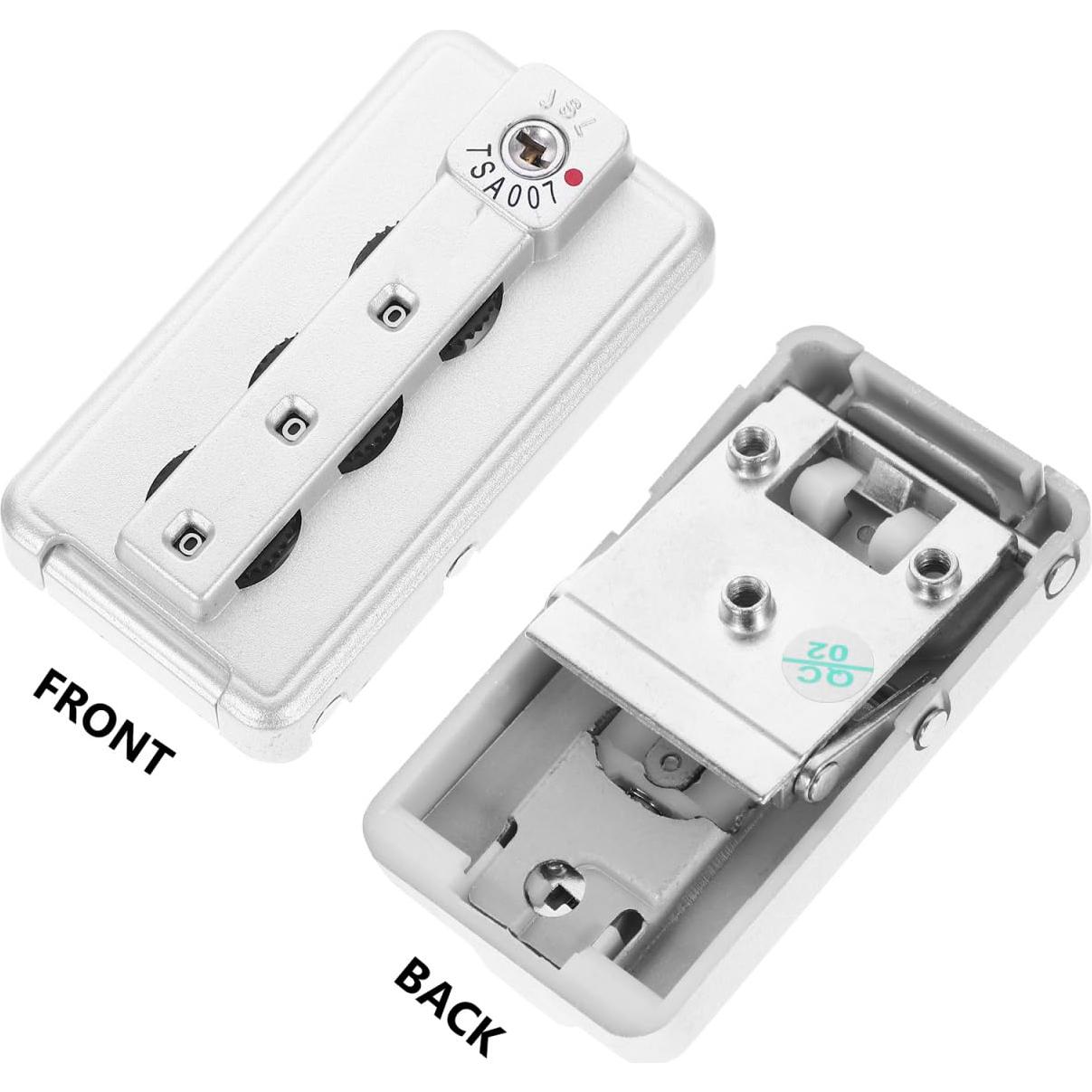 Candado de Equipaje Hemoton QSQ1554YT012WI 3 Dígitos Plata