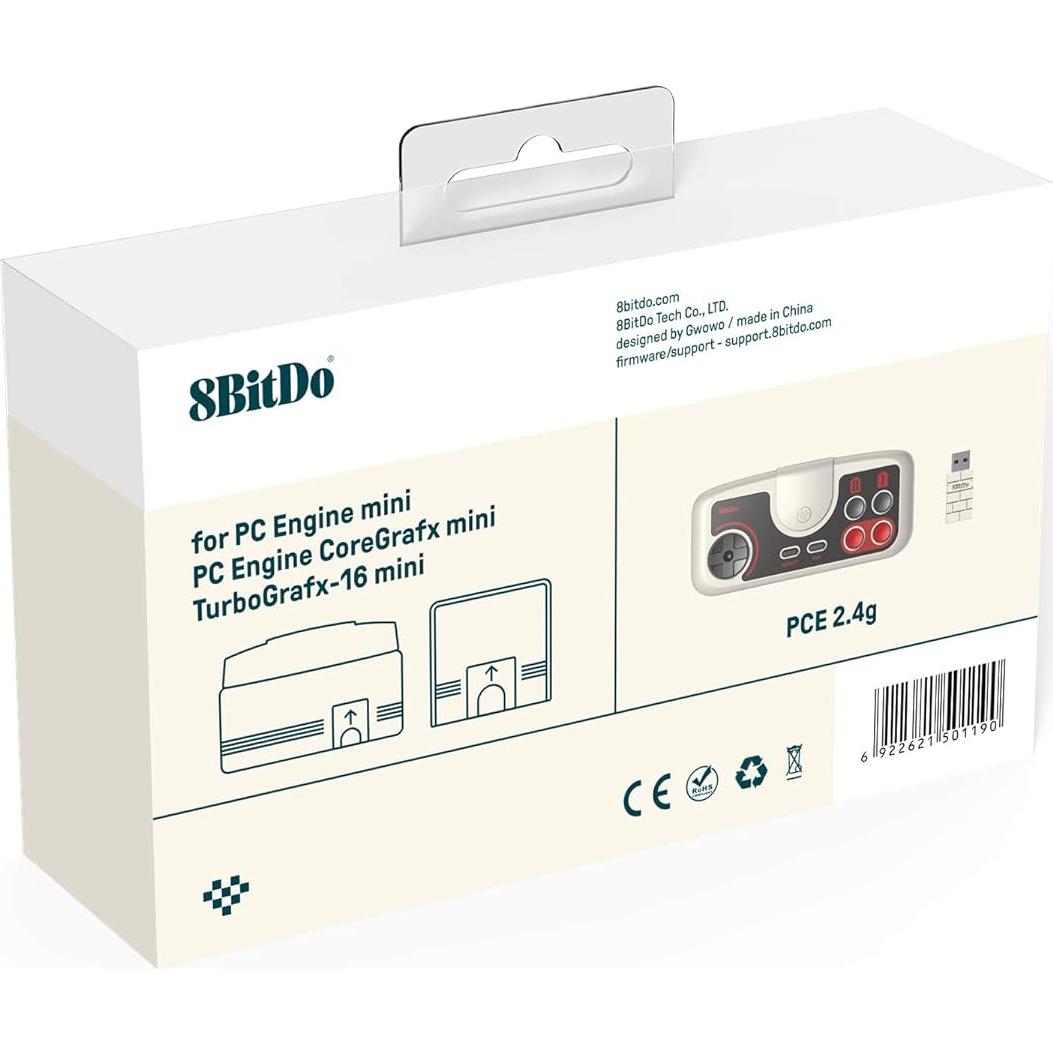 Controlador Inalámbrico 8Bitdo PCE para PC Engine Mini