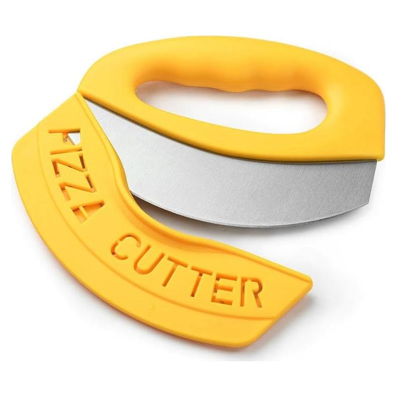 Cortador de Pizza Premium HFLYJPYW Acero Inoxidable Naranja