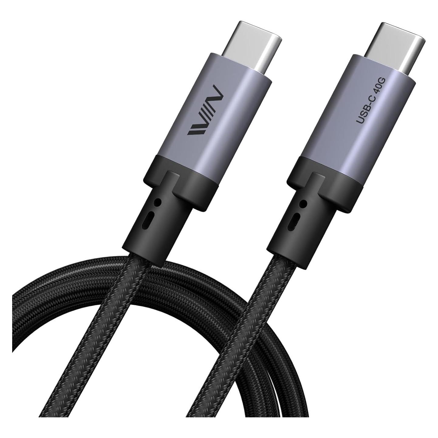 Cable USB C a C 0.49M IVIIN Thunderbolt 4 40Gbps 240W