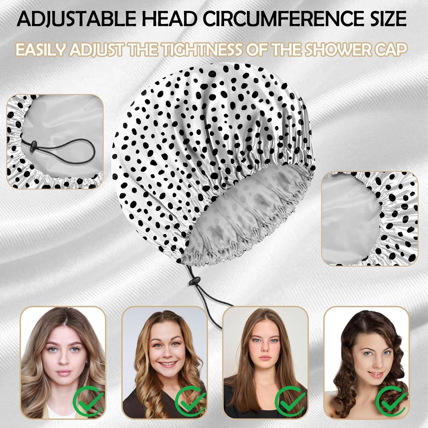 Gorro de Ducha Reutilizable Deokke Doble Capa Impermeable