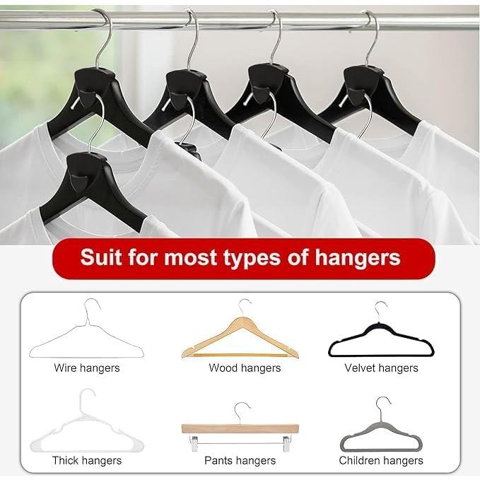 Ganchos Extensores para Perchas YIBENBEN - Ahorra Espacio - 25 Unidades