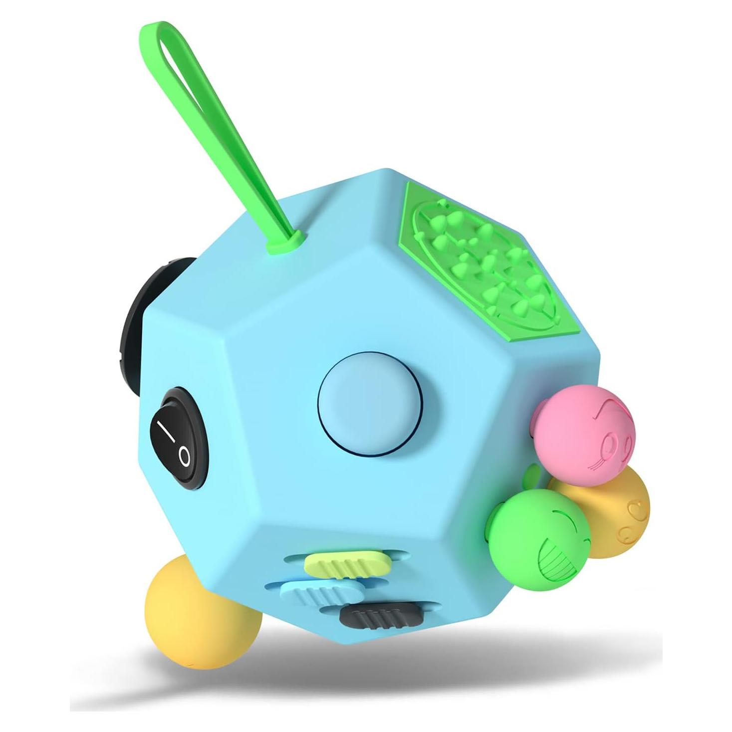 Cubo Dodecágono Antiestrés HLD 12 Lados Alivio Ansiedad