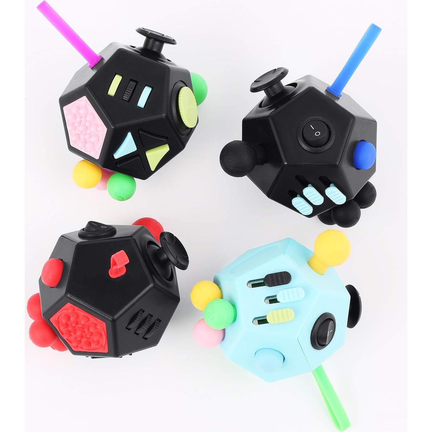 Cubo Dodecágono Antiestrés HLD 12 Lados Alivio Ansiedad