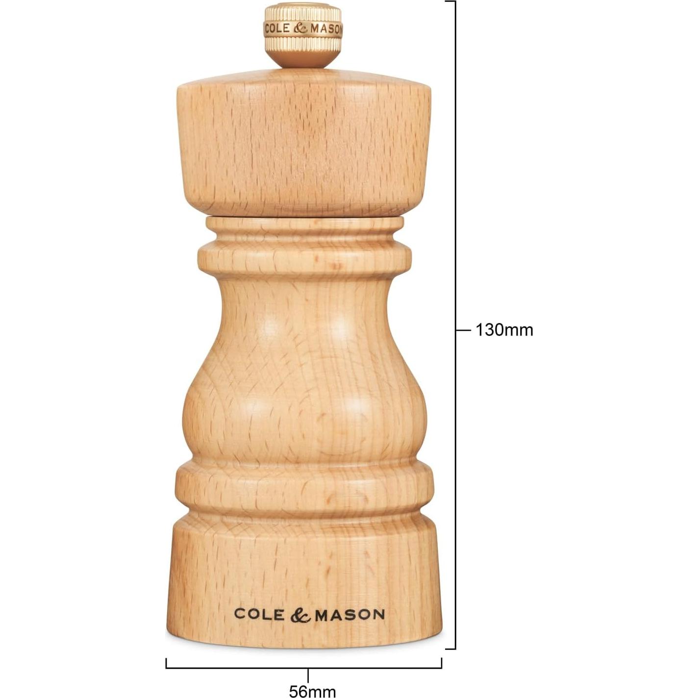Molino de Especias Cole & Mason Haya Natural 12.7 cm Ajustable