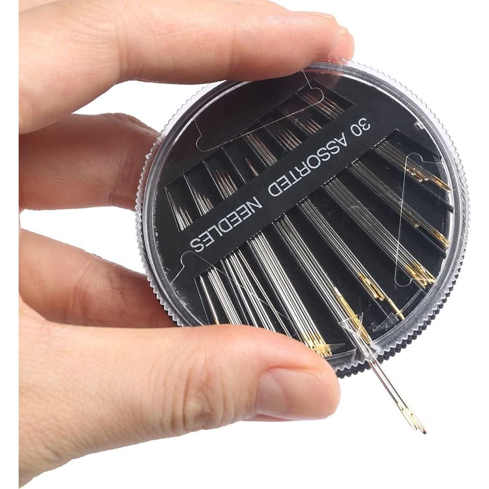 Kit de Agujas de Coser Eketirry 30 Piezas Acero Inoxidable