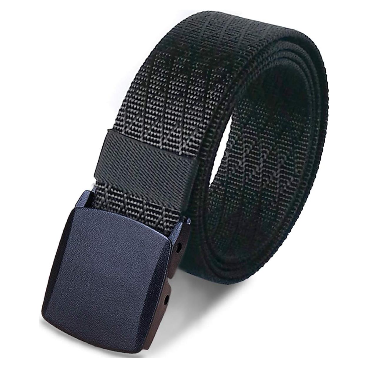 Cinturón Táctico Militar WYuZe Ajustable Nylon Negro 125 cm