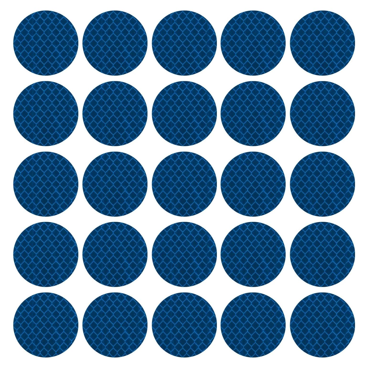 Calcomanías Reflectantes PATIKIL 30 Pcs Azul 5x5 cm