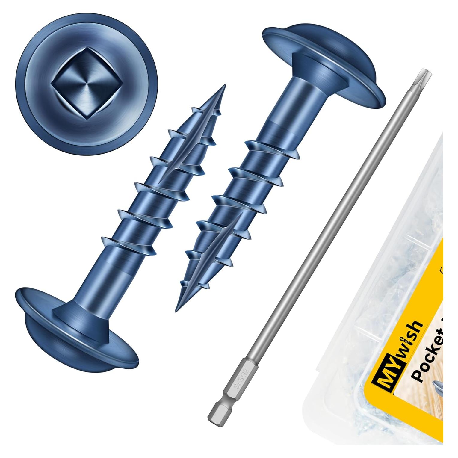 Tornillos de Agujero de Bolsillo Mywish #8 x 25mm - 100 Pcs