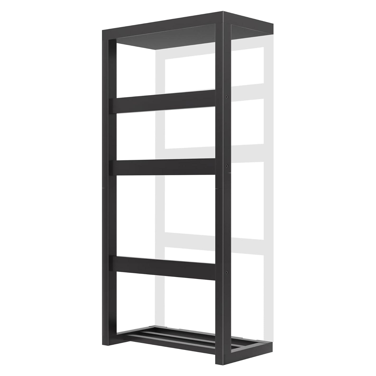 Soporte para Toallas y Mantas ADREMAN de Bambú 4 Niveles Negro