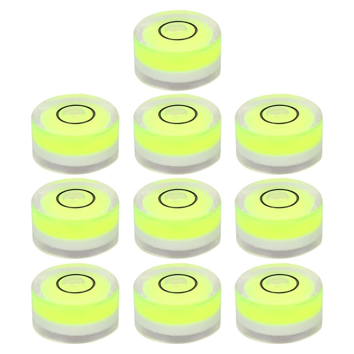 Nivel de Burbuja Circular ULTECHNOVO 18x9mm Verde - 10 Pcs