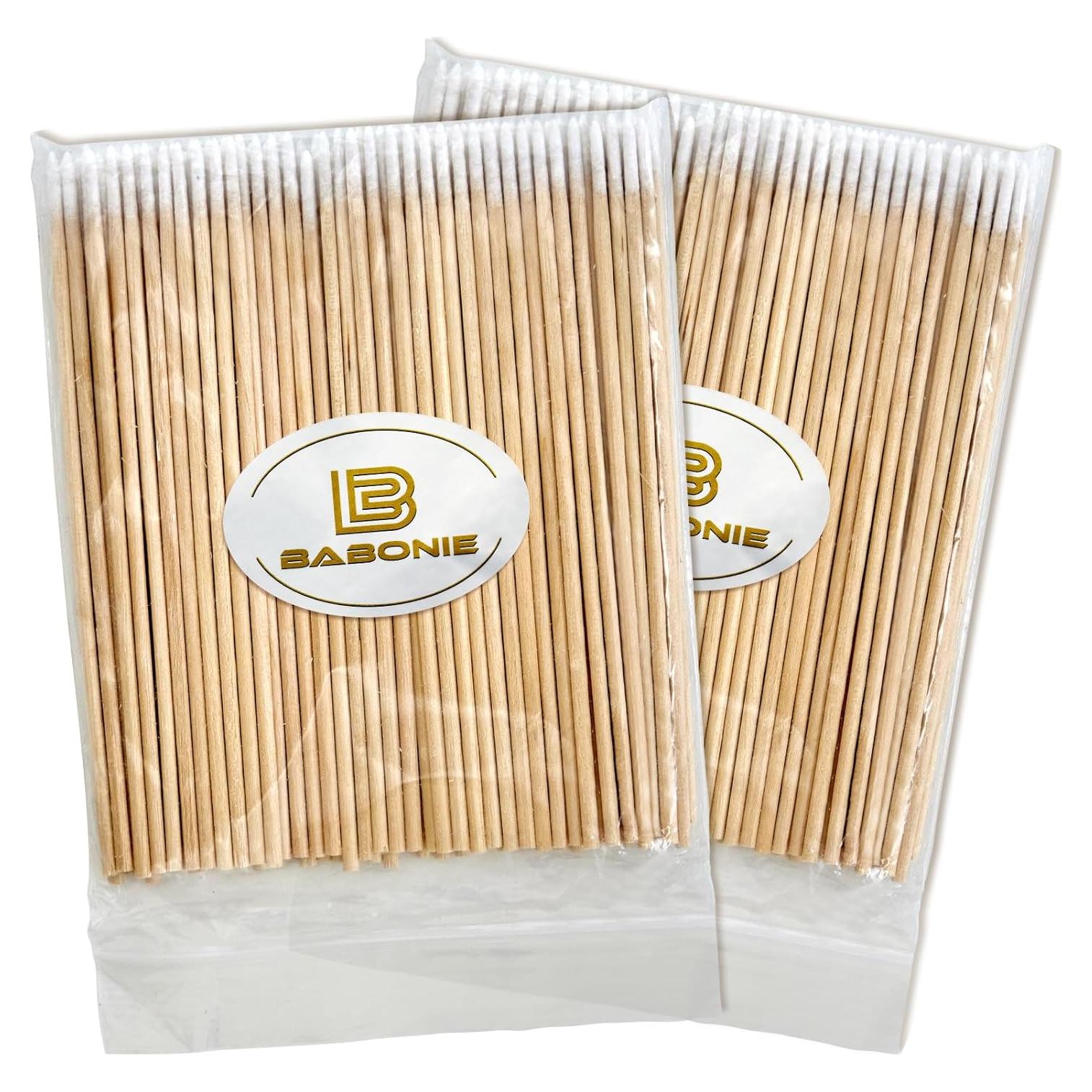 200 Hisopos de Algodón Punta Fina DZ5300 para Maquillaje