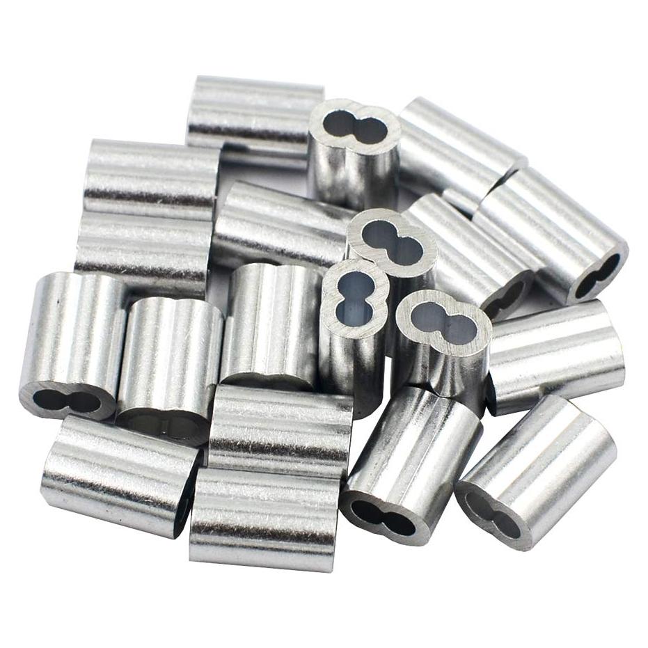 Manguitos de Aluminio Crimps 150pcs DGOL 1/8" (3.5mm)