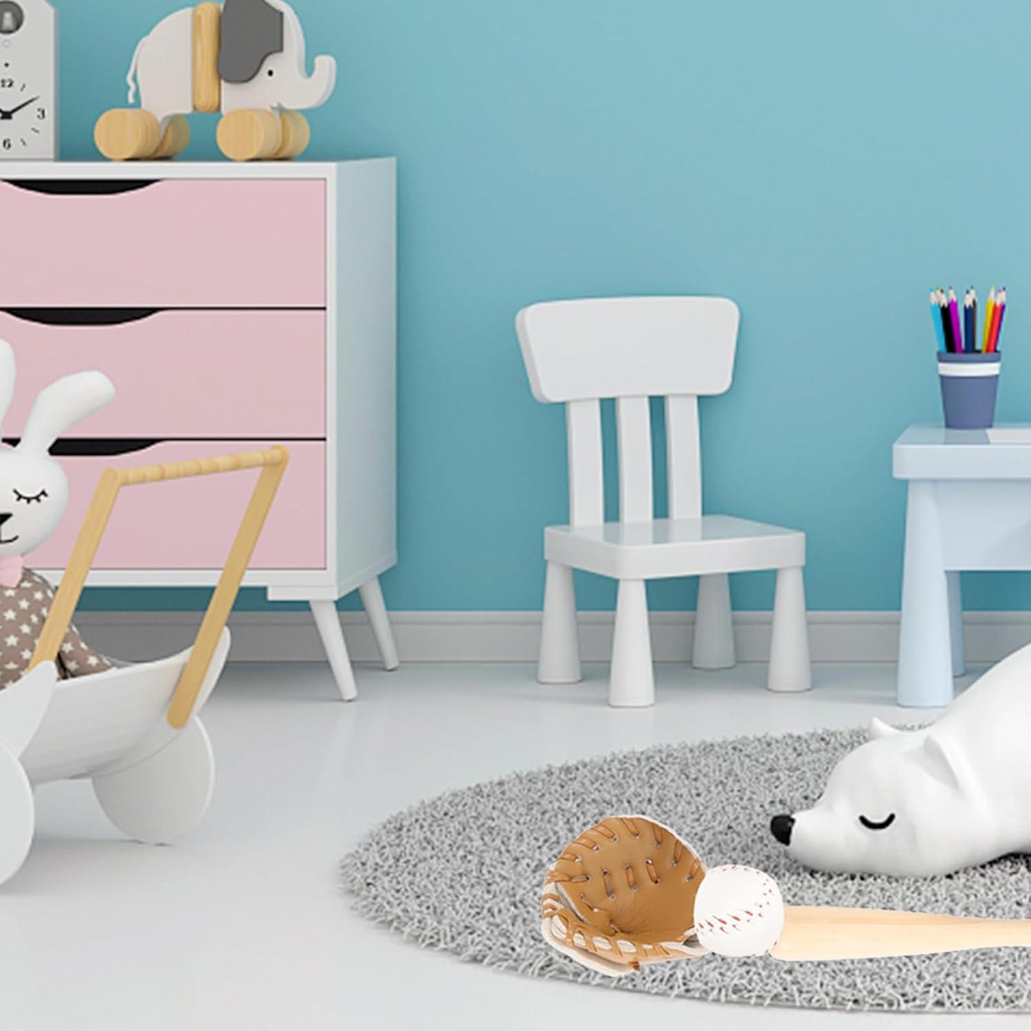 Conjunto de Casa de Muñecas Béisbol Ciieeo con 2 Mini Bates y 2 Pelotas