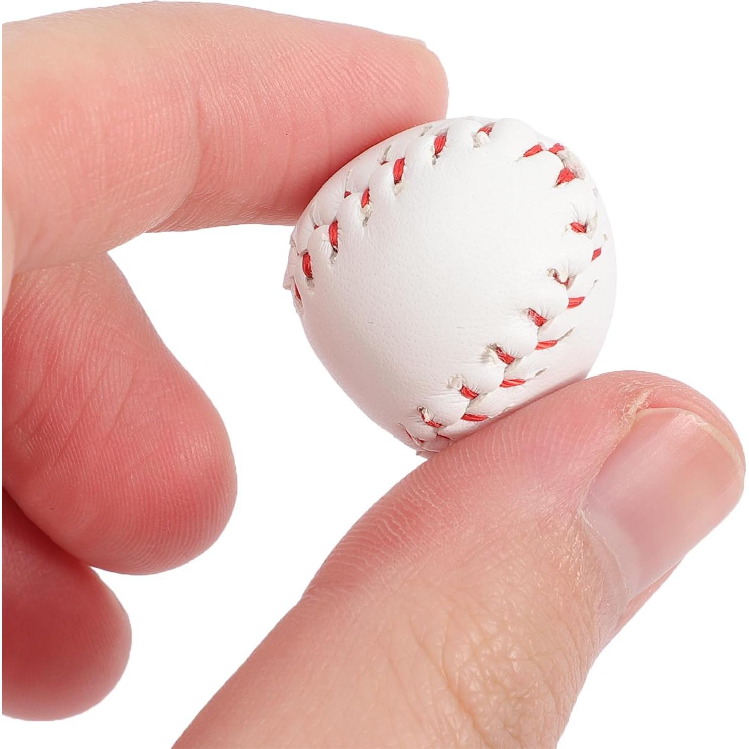 Conjunto de Casa de Muñecas Béisbol Ciieeo con 2 Mini Bates y 2 Pelotas