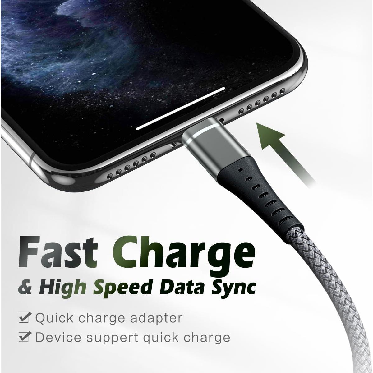 Cable USB C a Lightning 2 Pack 0.91m DFLASHS Carga Rápida