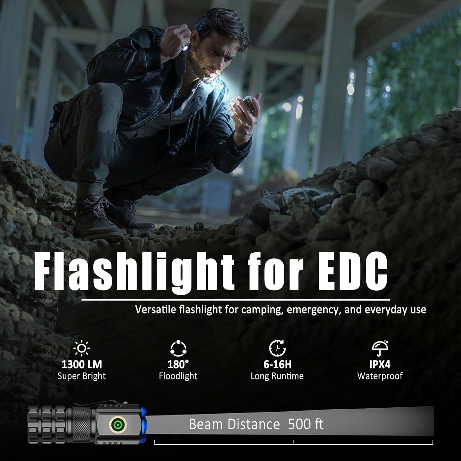 Linterna LED Mini XTAUTO Recargable 1300lm Impermeable