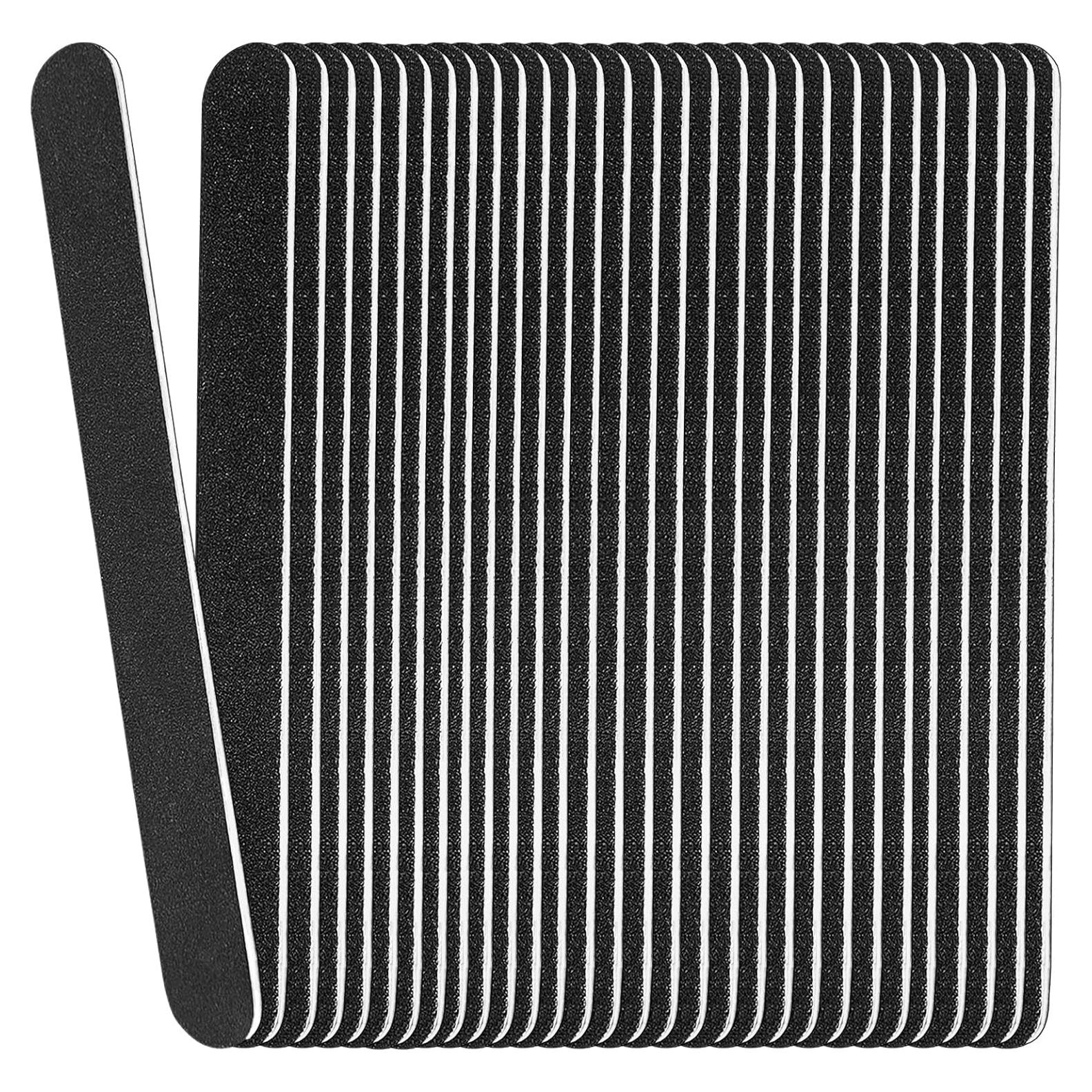 Limas de Uñas de Madera HomeyEra 24 Pcs 100/180 Grano