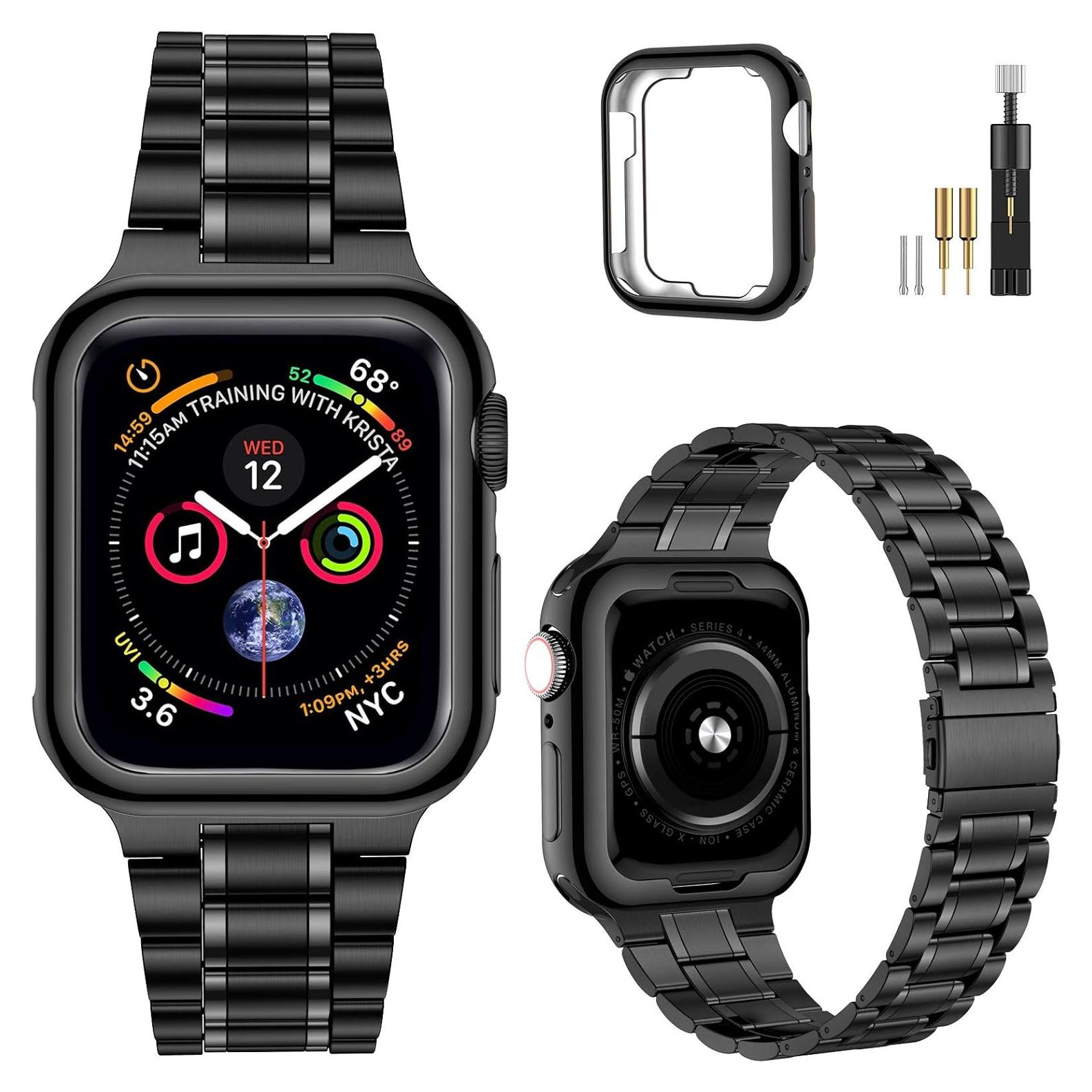 Correa de Acero Inoxidable MioHHR para Apple Watch 38/40 mm