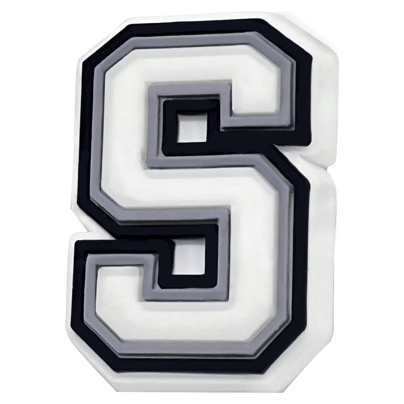 Encantos de Letra Individual Fannoday para Zapatos DIY - Letra S