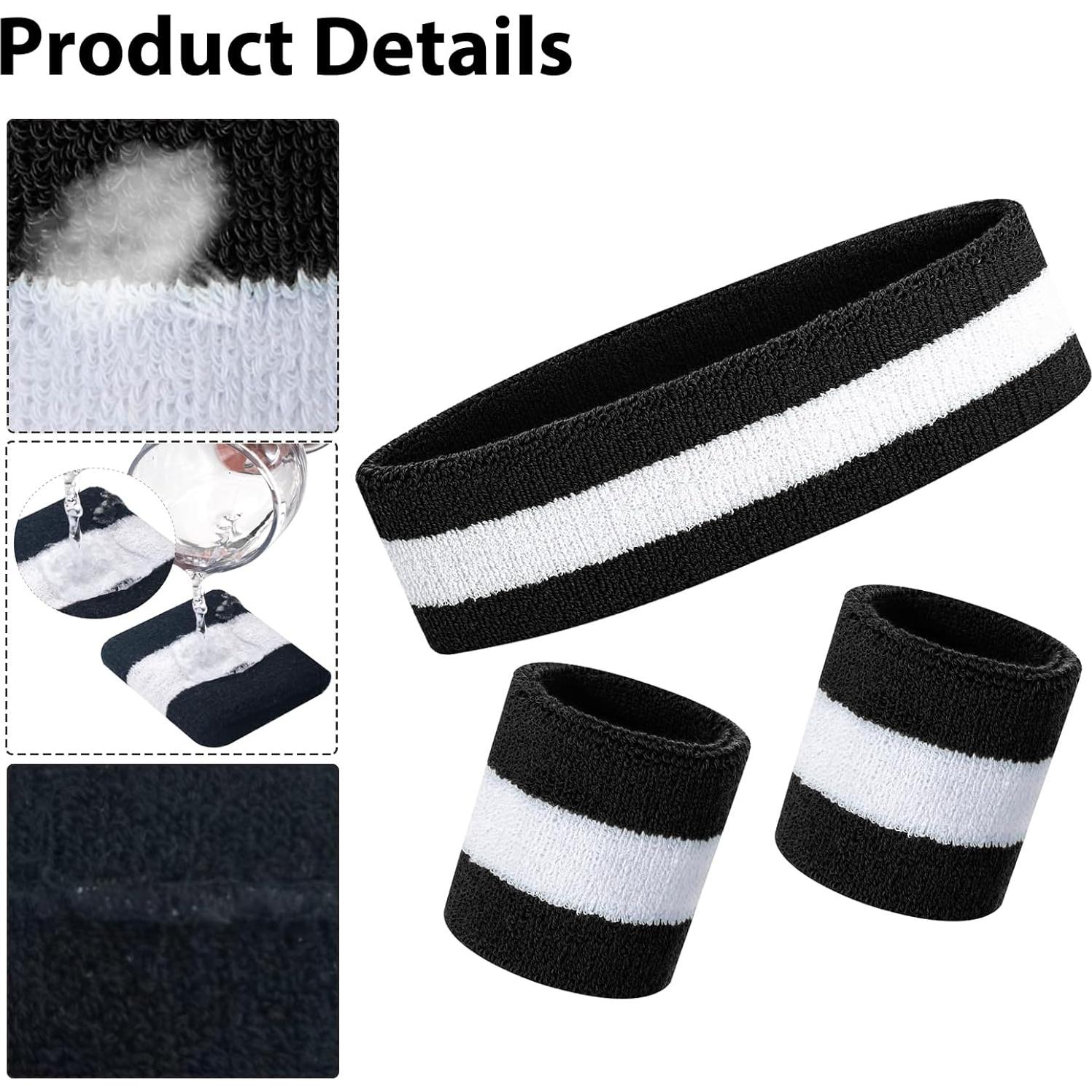 Conjunto de 5 Piezas de Bandas y Calcetines a Rayas Unisex