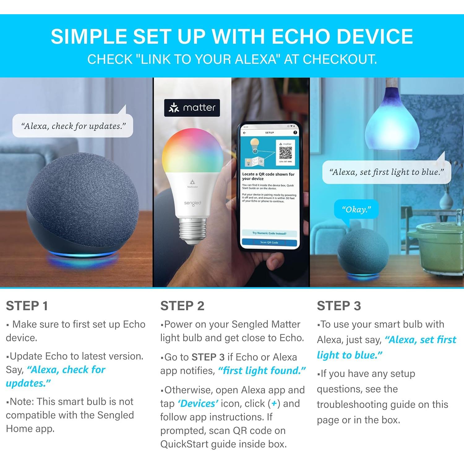 Bombilla LED Inteligente Sengled A19 Multicolor 800LM