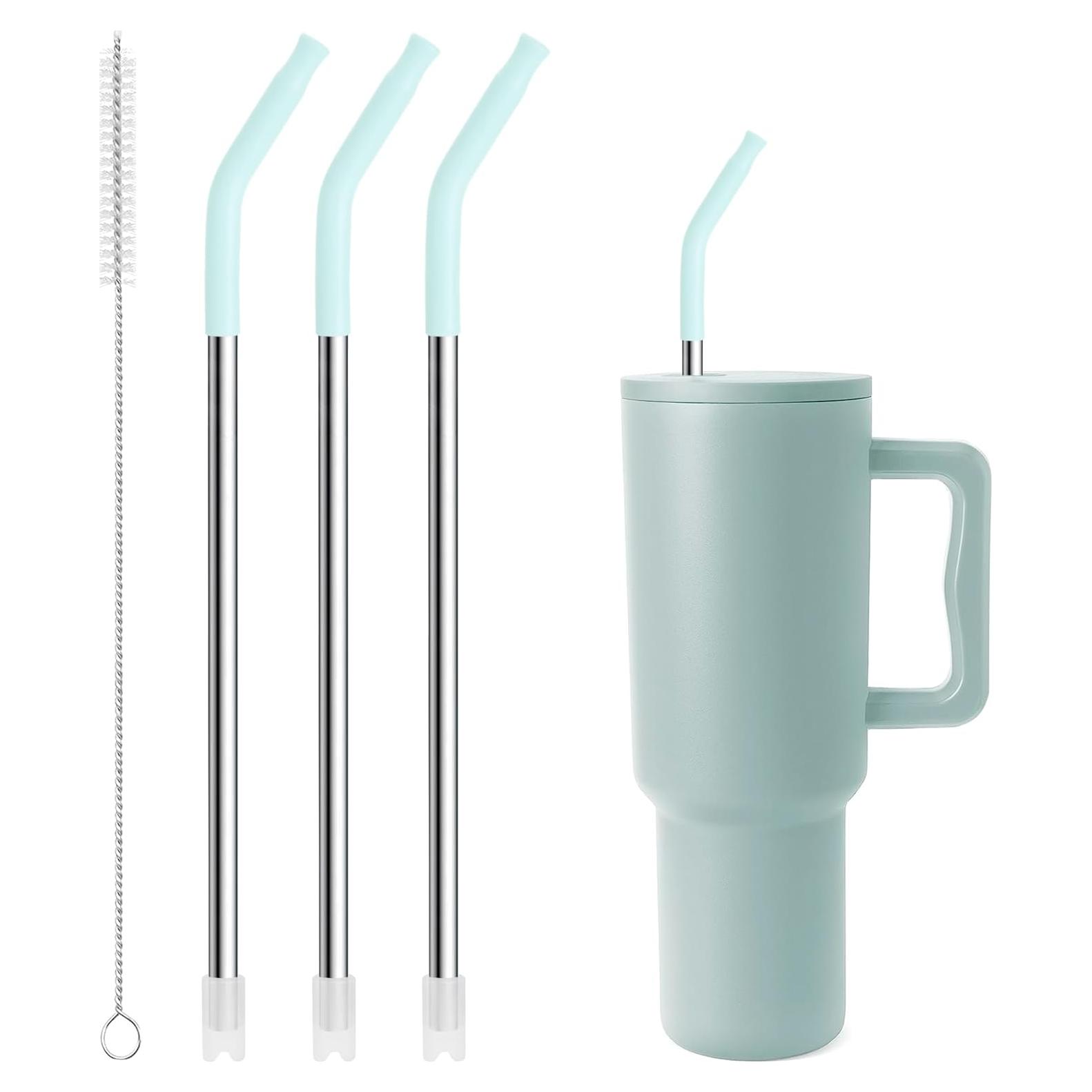 Popote de Metal Nevada 40 oz Azul Bebé Reutilizable