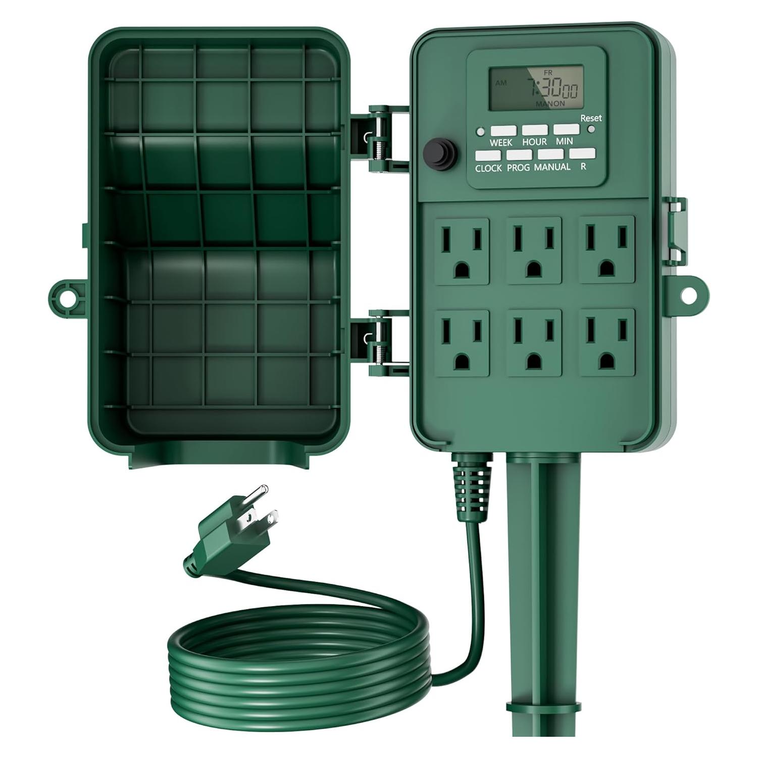 Temporizador Digital Exterior BN-LINK BNC-U3S 6 Salidas 1.83m