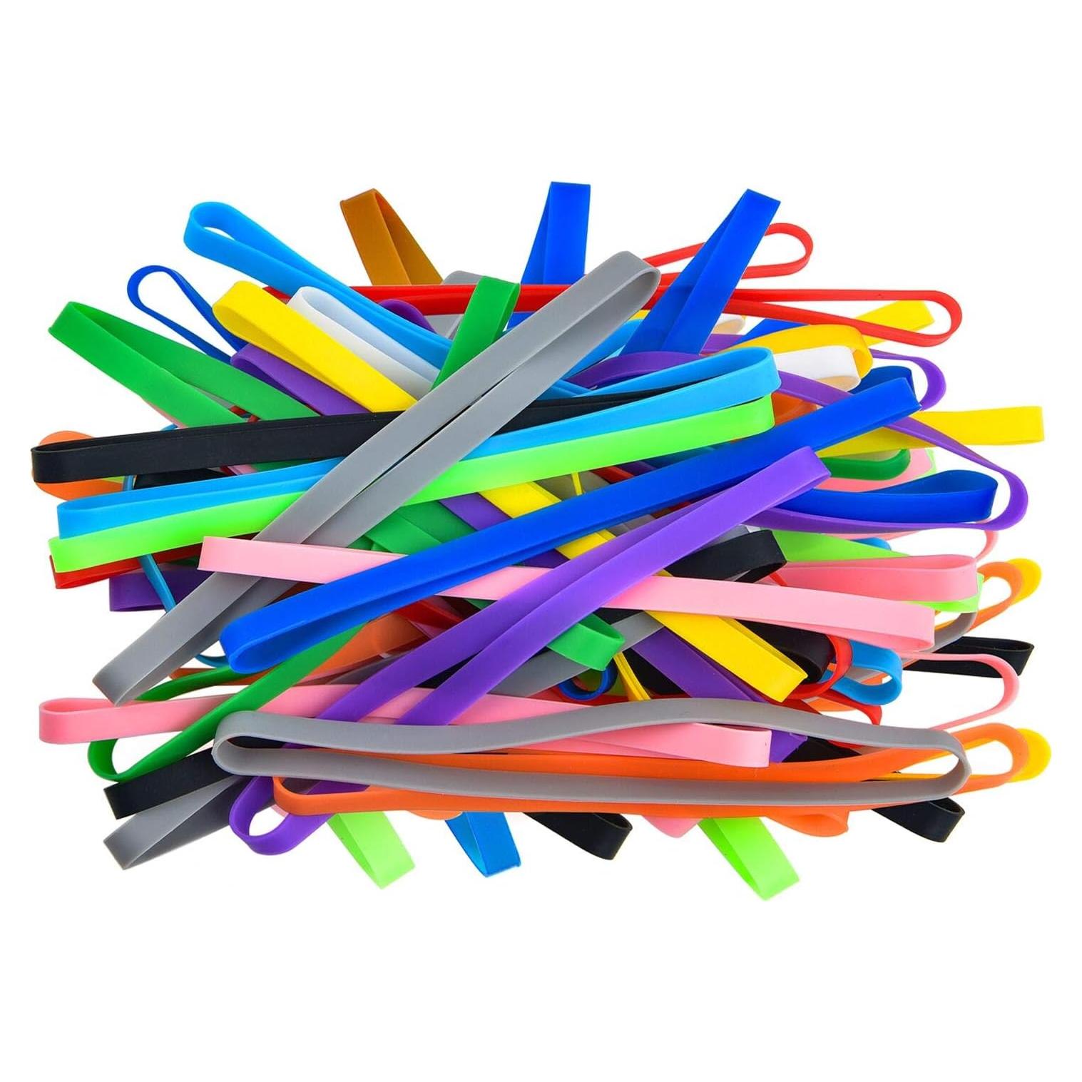 Bandas de Goma de Silicona Coopay 36 Piezas 13.97 cm Coloridas