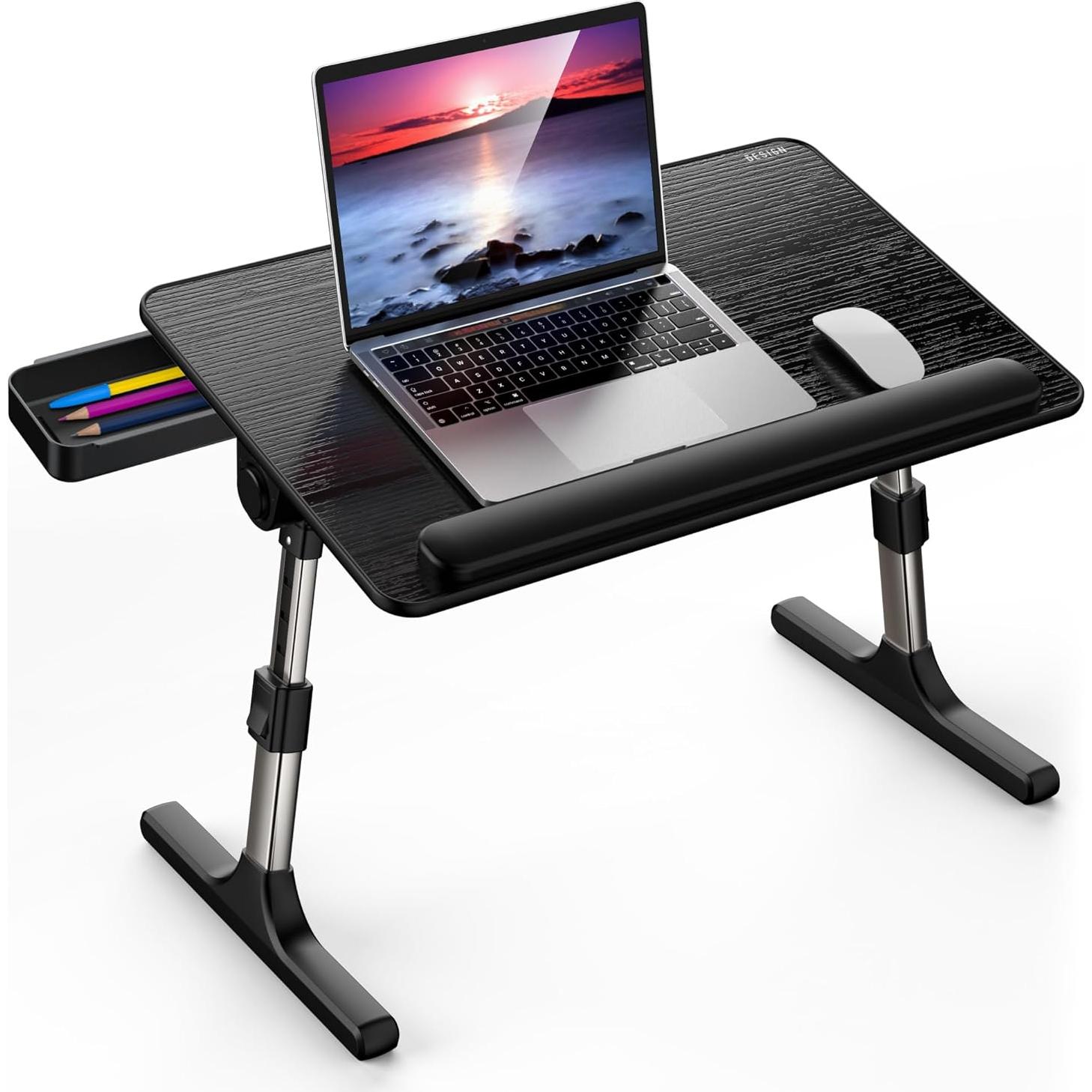 Mesa de Laptop Ajustable BESIGN LT07 Extra Grande Negra