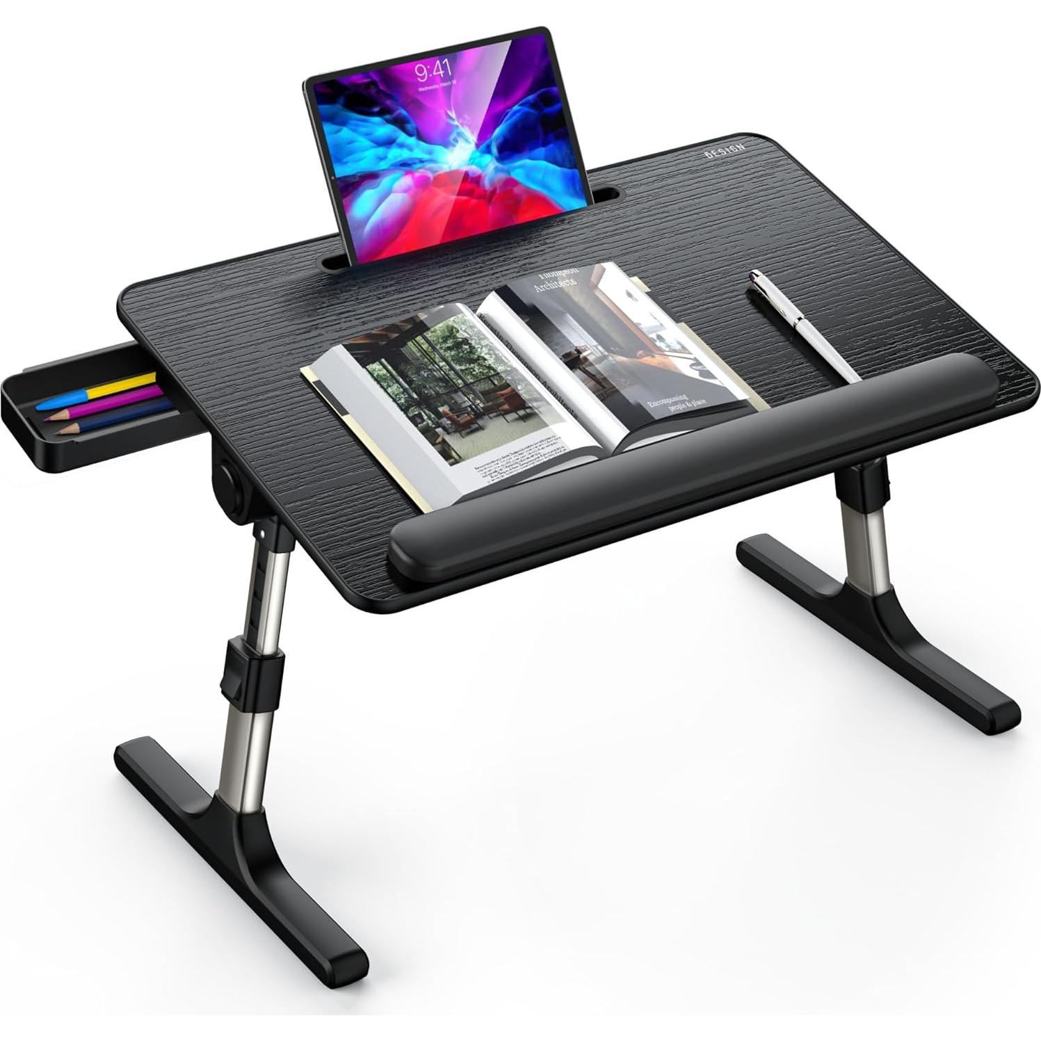 Mesa de Laptop Ajustable BESIGN LT07 Extra Grande Negra