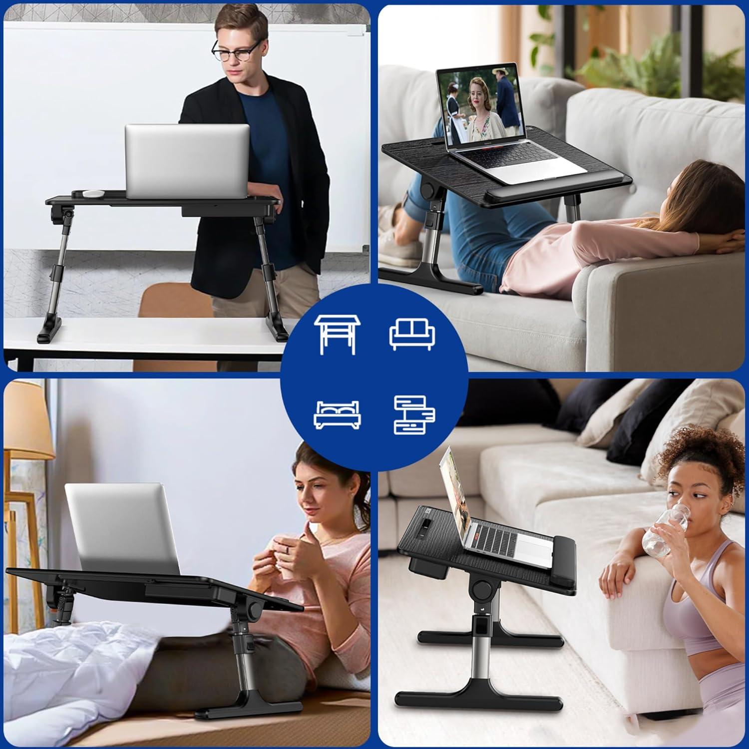 Mesa de Laptop Ajustable BESIGN LT07 Extra Grande Negra