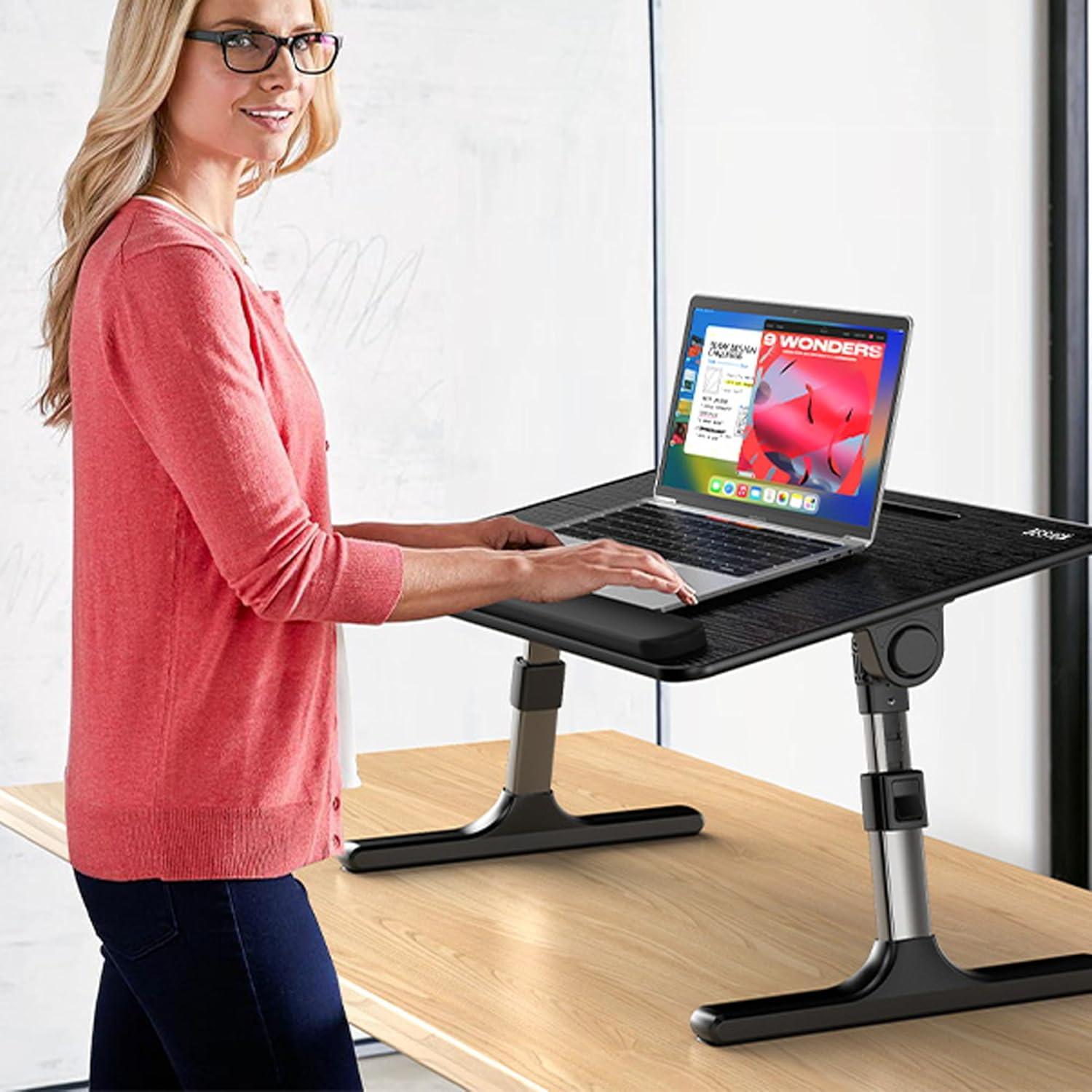 Mesa de Laptop Ajustable BESIGN LT07 Extra Grande Negra