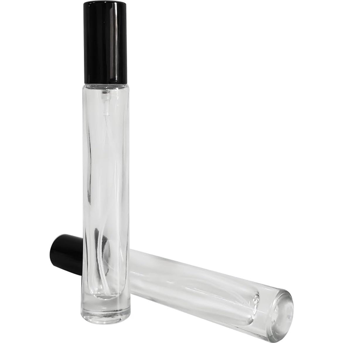 8 Botellas de Spray de Vidrio AGENIZ 10ml Recargables Negro