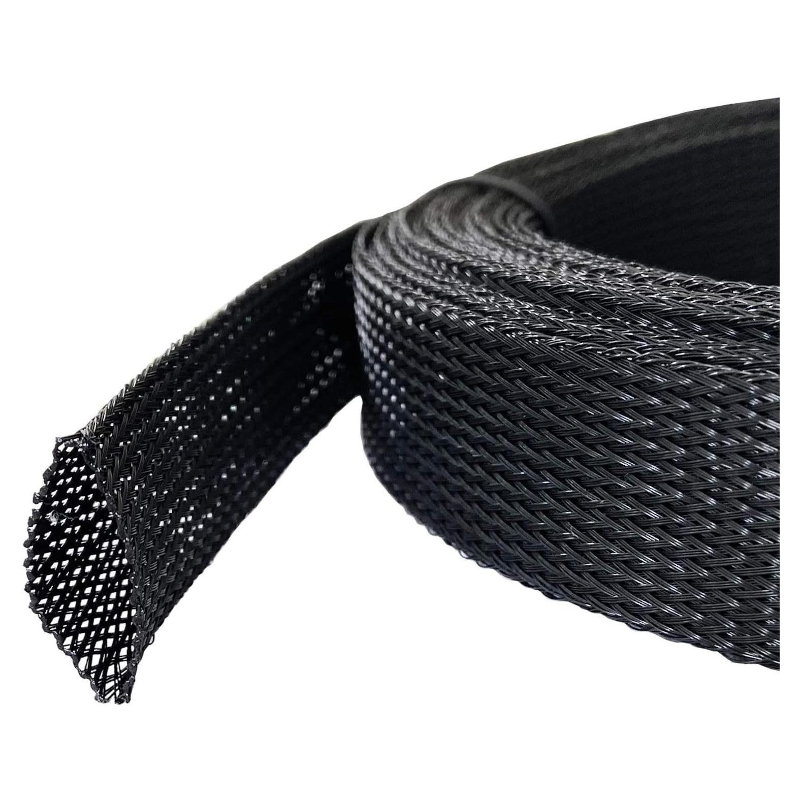 Manga de Cable Trenzada MGI WC-PET 7.62m 2.54cm Negra