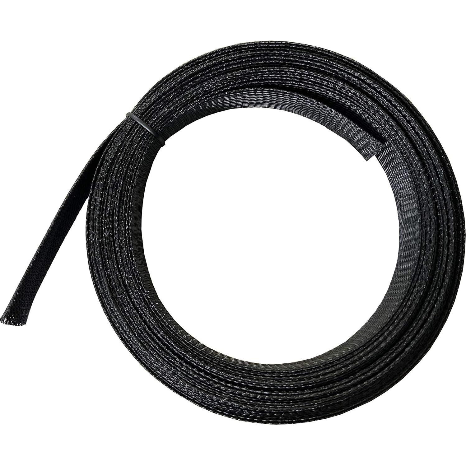 Manga de Cable Trenzada MGI 7.62m PET 3.81cm Negra
