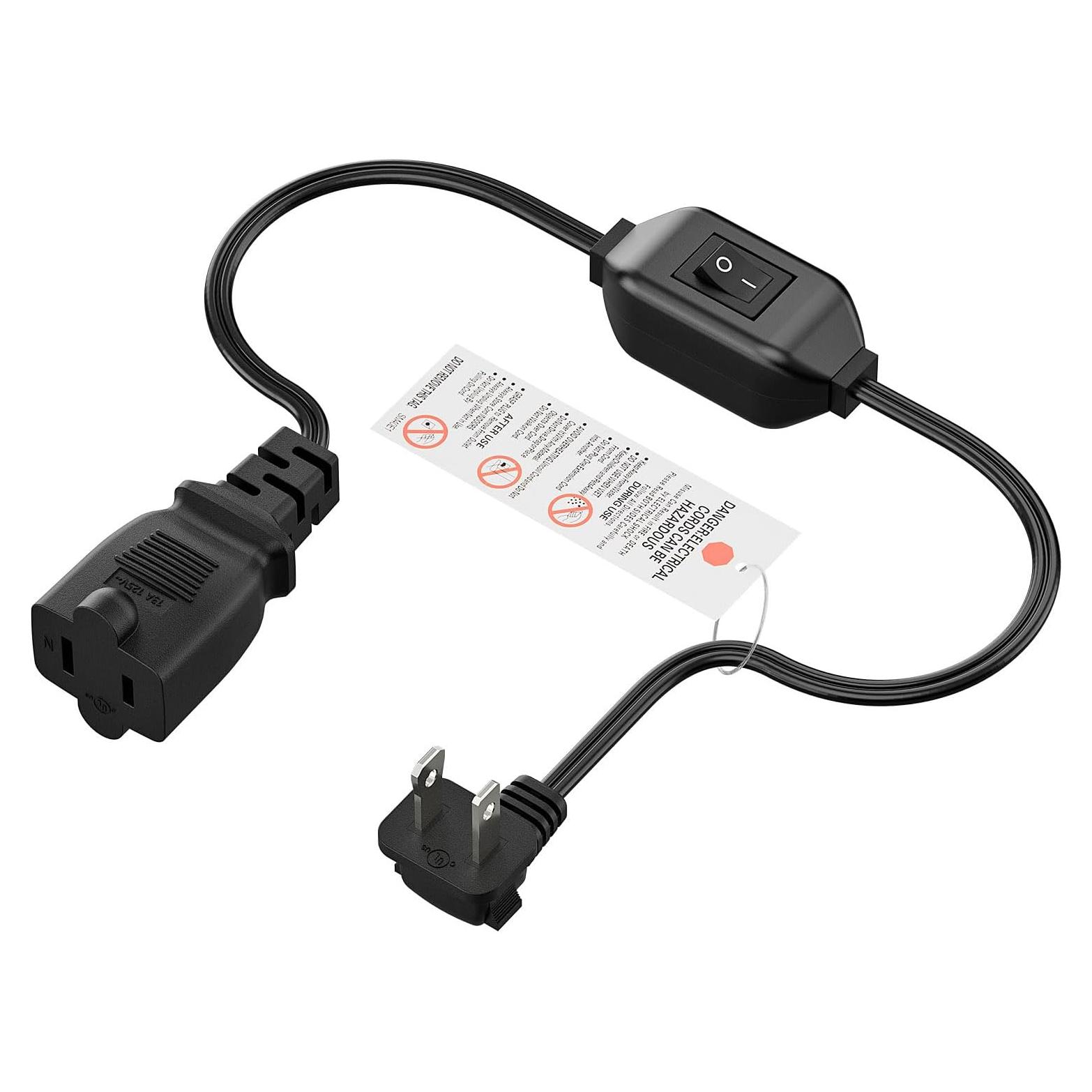 Cable de Extensión con Interruptor On-Off PluGrand 60cm 16AWG