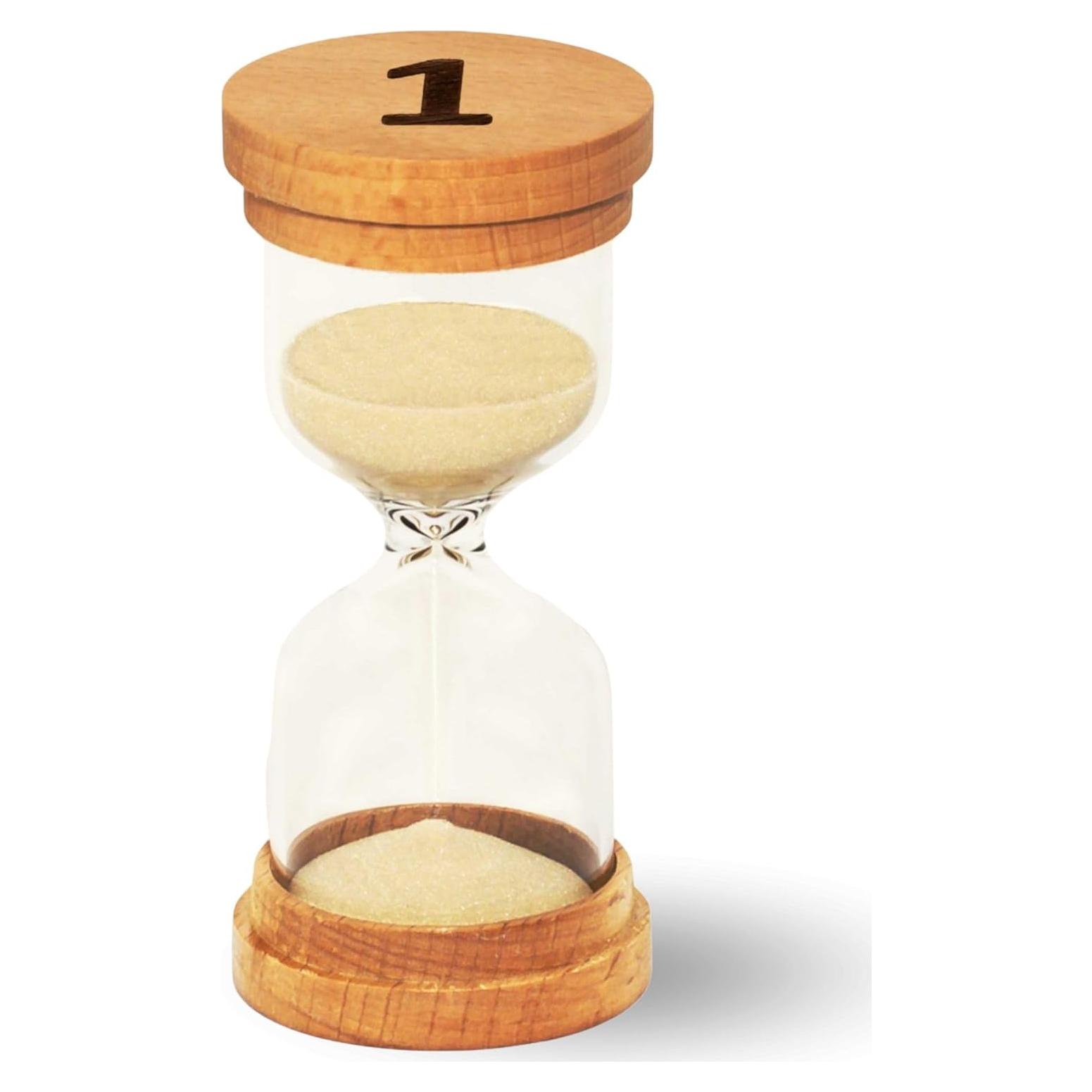 Reloj de Arena Chillkat 1 Minuto con Tapas de Madera