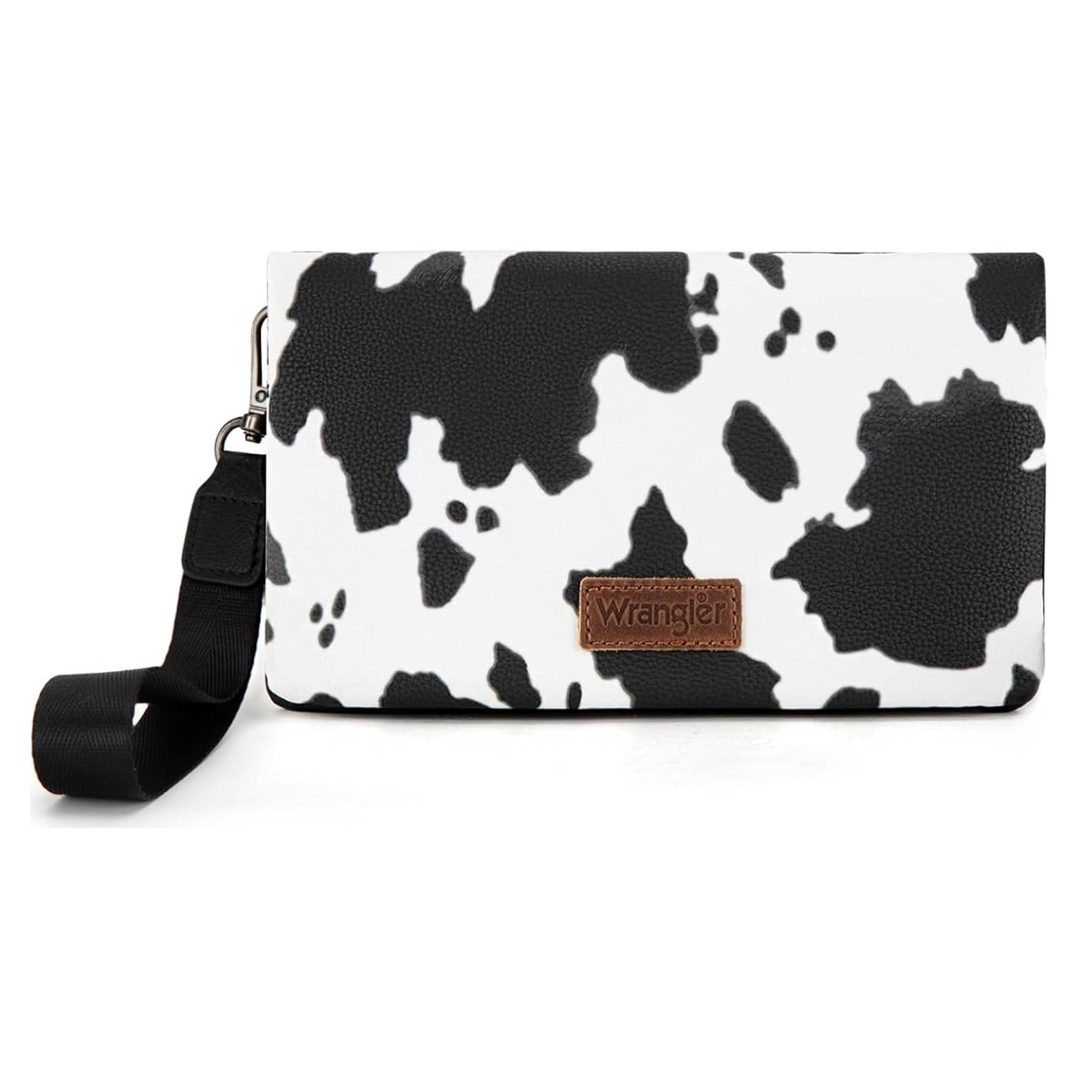 Billetera Bifold Wrangler Mujer con Bloqueo RFID Estampado Vaca