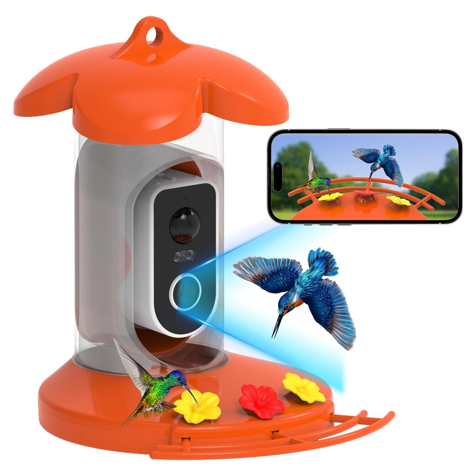 Comedero para Colibríes Gopic con Cámara 2K QHD y WiFi