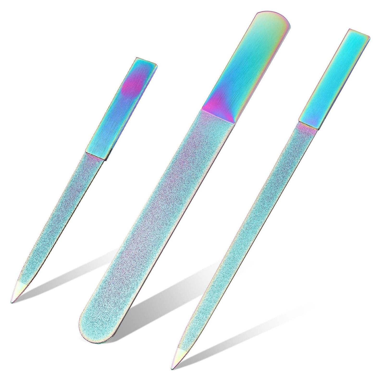 Juego de Limadoras de Uñas Mudder 3 Pcs Acero Inoxidable