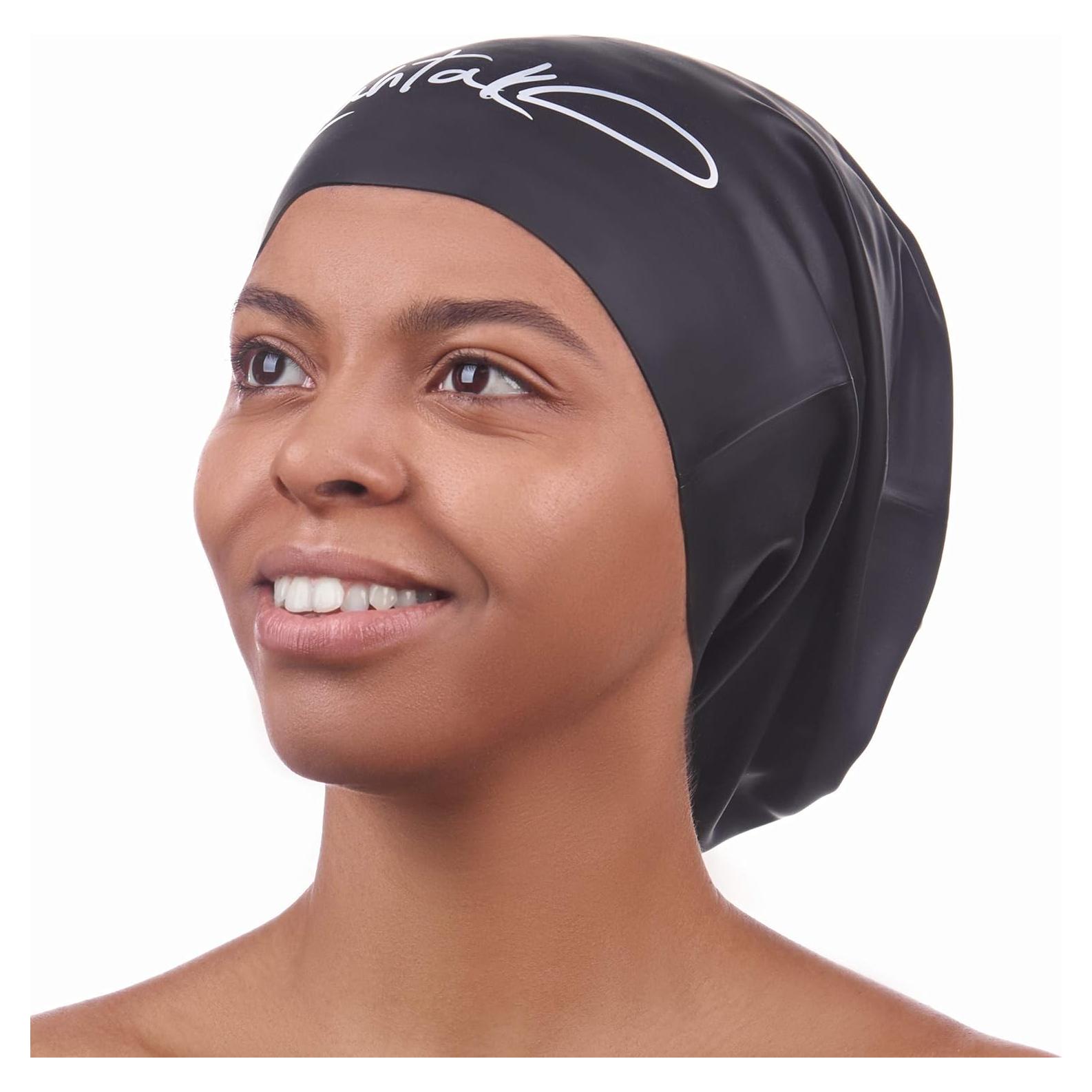 Gorro de natación Lahtak XXL para cabello largo y trenzas