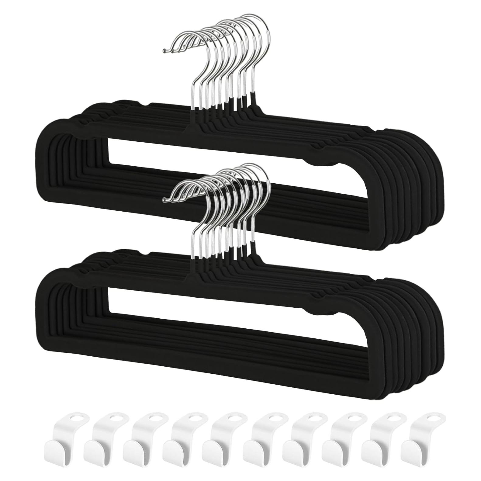 Perchas Antideslizantes VSV de Terciopelo - Paquete de 20