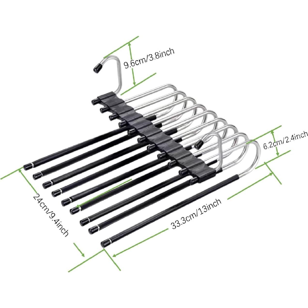 Perchas Plegables para Pantalones TRRCYLP - 2 Pack Ahorra Espacio