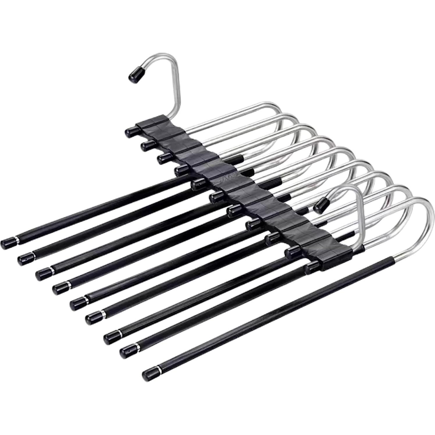 Perchas Plegables para Pantalones TRRCYLP - 2 Pack Ahorra Espacio