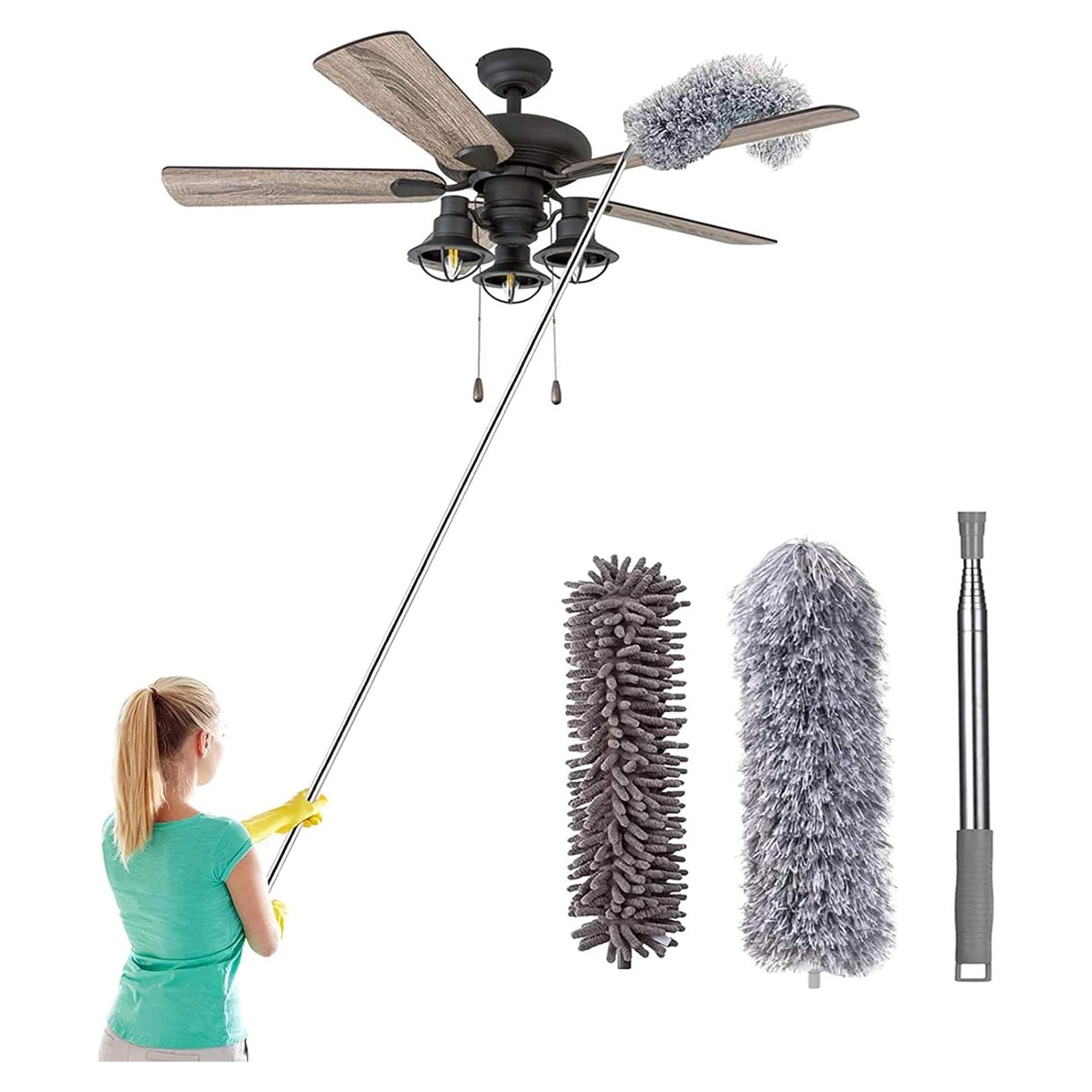 Duster Telescópico de Microfibra MIZIKUSON 254 cm Flexible y Lavable