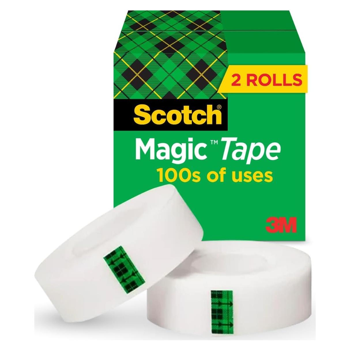 Cinta Mágica Scotch 2 Rollos 1.9 cm x 254 cm Invisible