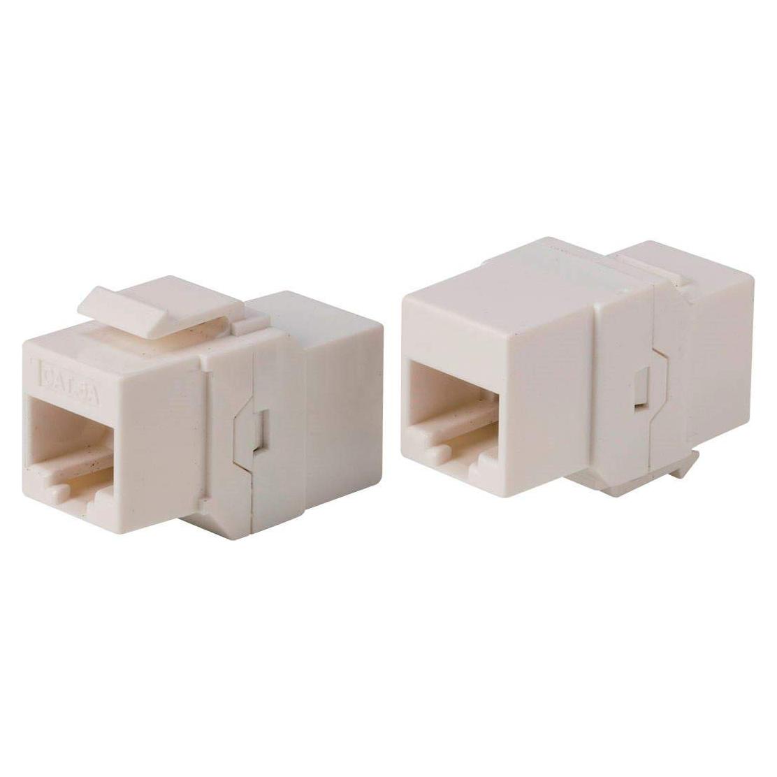 Acoplador Inline RJ45 Cat6A Monoprice Keystone Blanco